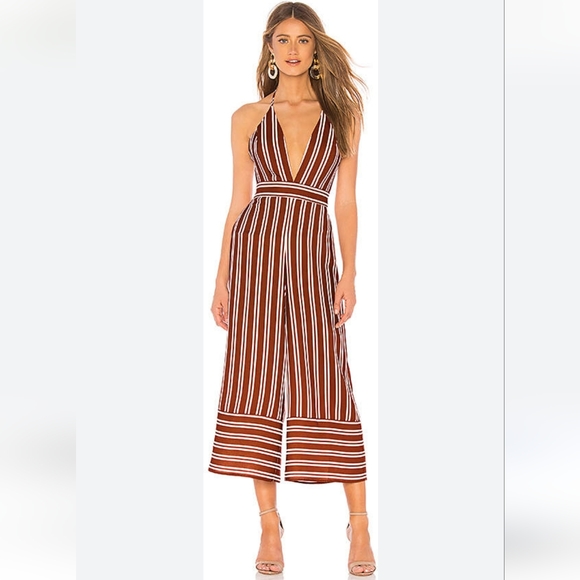 Amanda Uprichard Pants - Amanda Uprichard Montague rust colored jumpsuit size S